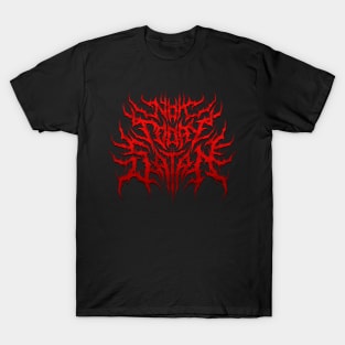 Not Today Satan (red) death metal design T-Shirt